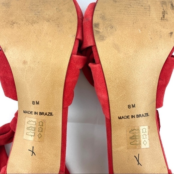 KLUB Nico Anni Color Red Kid Suede Size 8M - Picture 13 of 16